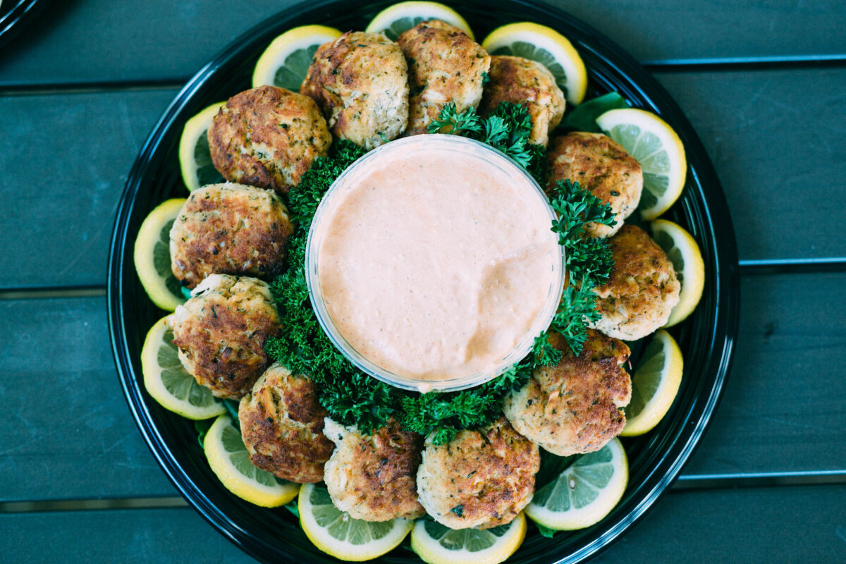 Mini Crab Cake Platter Hull’s Seafood Market & Restaurant